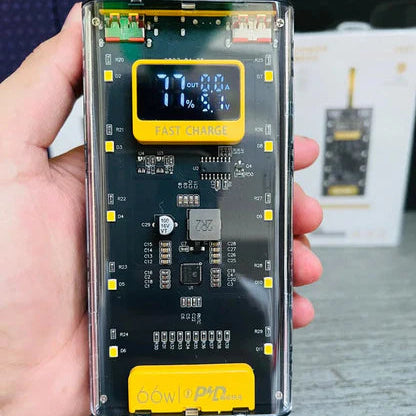 20000 MAH 66W FAST CHARGING TRANSPARENT POWER BANK-POWER BANK FOR ANDROID